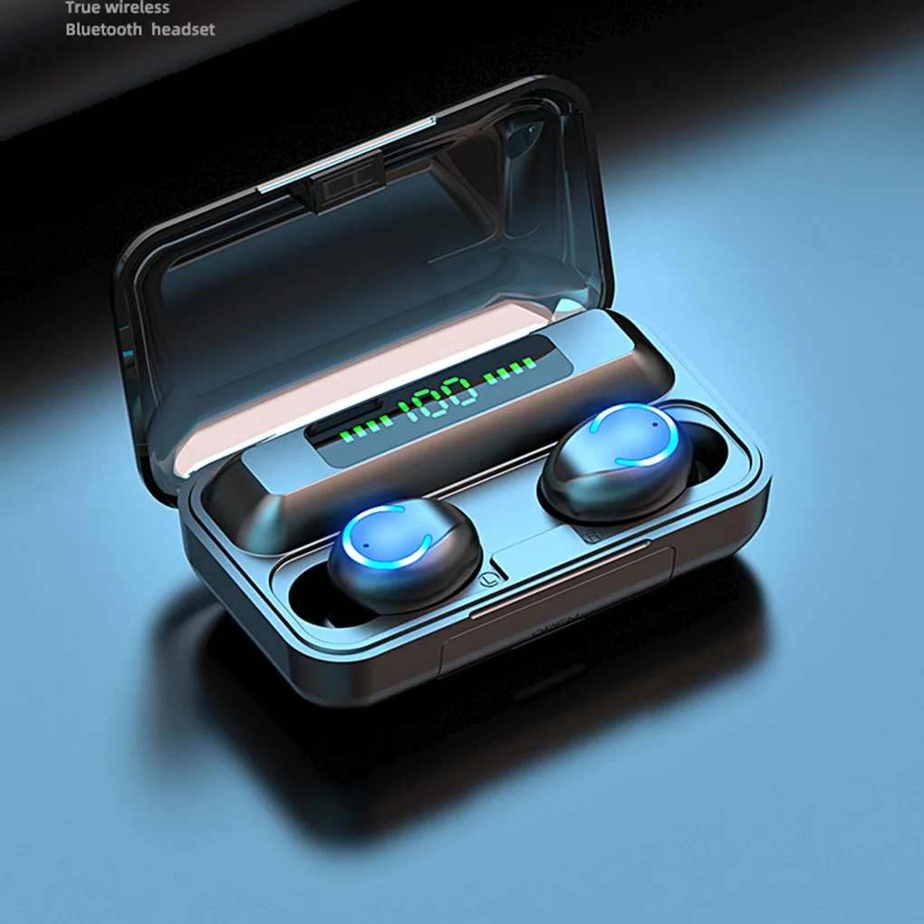 

F9-9 TWS Bluetooth 5,0 наушники зарядная коробка беспроводные наушники 9D стерео спортивные водонепроницаемые наушники гарнитура с микрофоном
