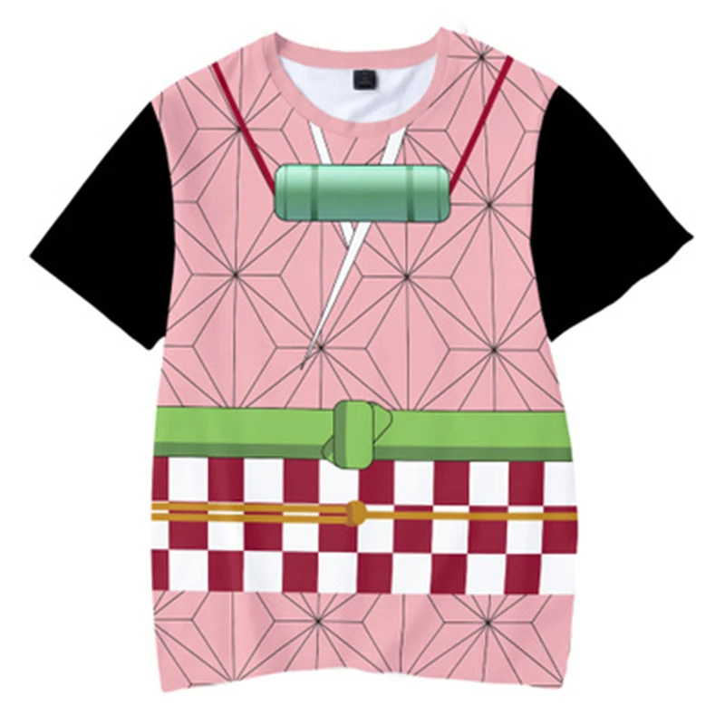 

3D baby boys T Shirt girl Anime Demon Slayer: Kimetsu No Yaiba Funny T Shirts summer Harajuku boys clothes Streetwear tees Tops