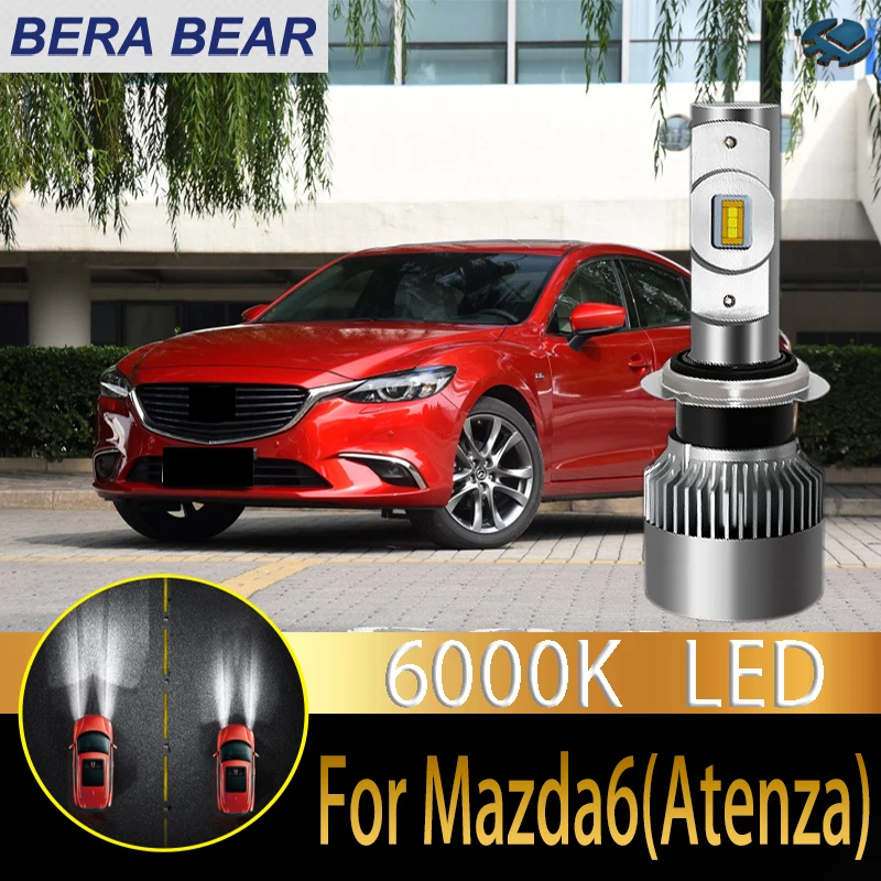 

BERA Медведь автомобилей головной светильник лампы светодиодный для Mazda 6 Atenza 2014 года по настоящее время светодиодный автомобиль 6000K 10000LM белы...