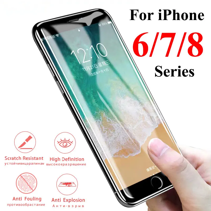 Закаленное стекло для iPhone 8 7 6 S plus Защитная пленка экрана 8plus 7plus Aphone i8 Aifon