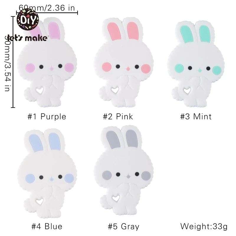 Детские Силиконовые Зубные кольца Let's Make не содержит Бисфенол А кулон для соски