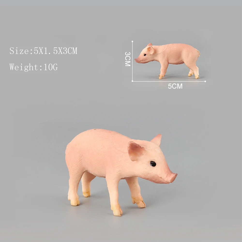 

Simulation Animals Model Toys Sets Pig Plastic Action Figures Educational Toys for Children Kid Funny Toy Figure Gift Home Decor