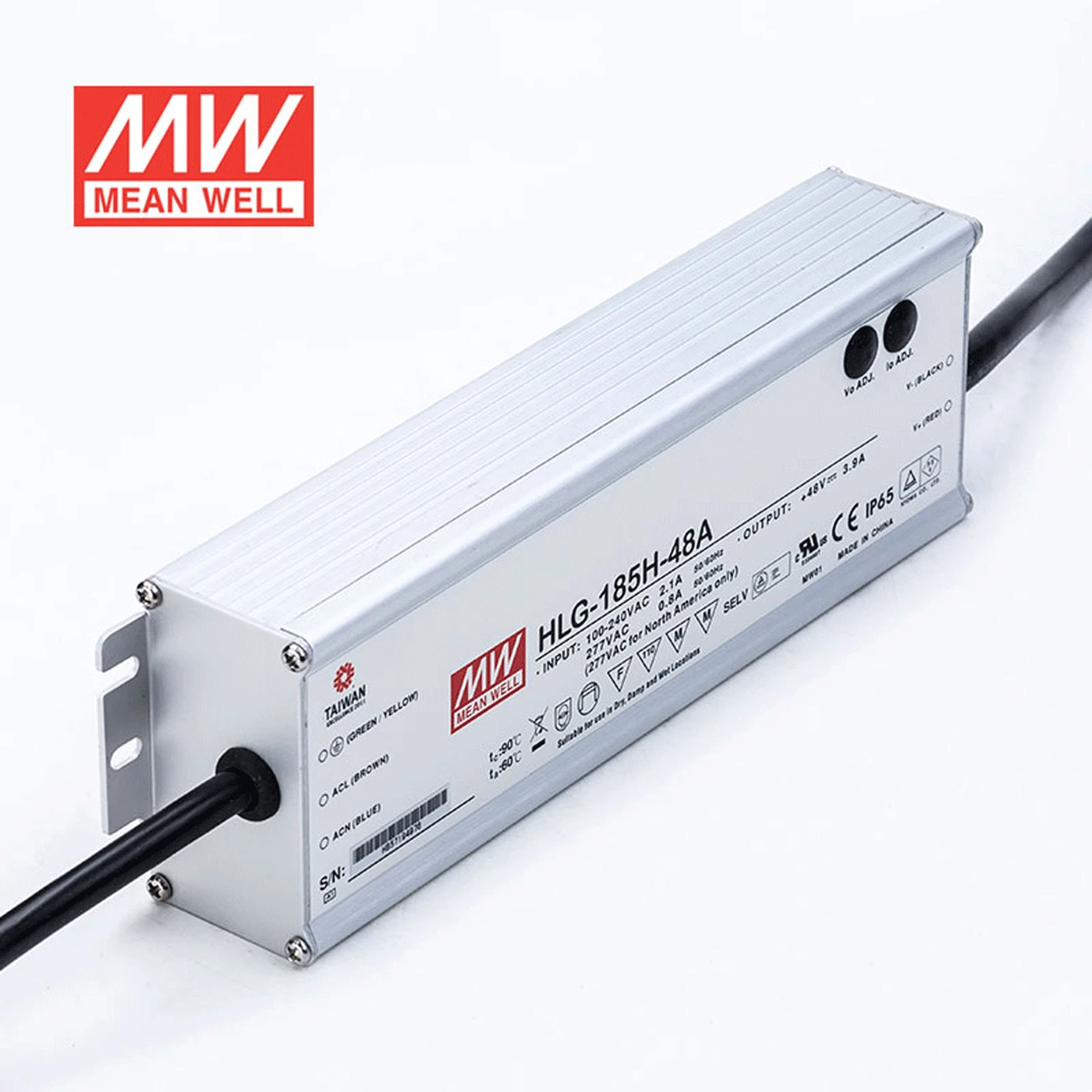 

Steady MEAN WELL HLG-185H-48A 48V 3.9A meanwell HLG-185H `187.2W Single Output LED Driver Power Supply A type
