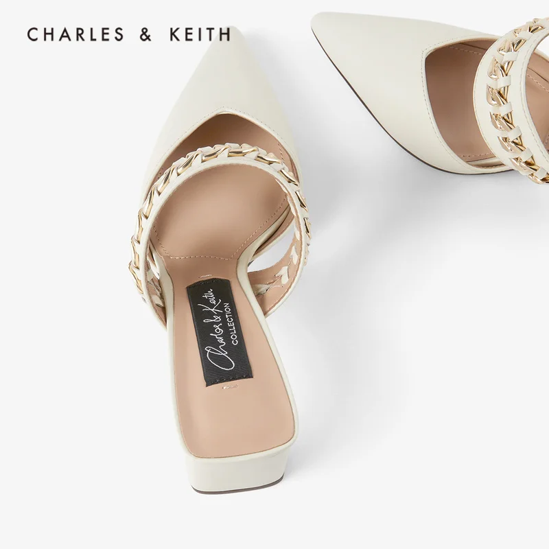 CHARLES＆KEITH Новинка на Весну и Лето2020SL1 60280337Женские босоножки Острый Носок высоком