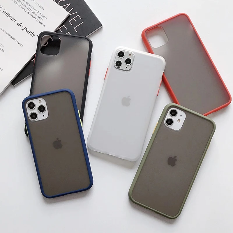 Матовый Жесткий чехол для телефона OnePlus 6 67 7 7T Pro iPhone 11 Max Xs XR X 6S 8 Plus 5 жесткий