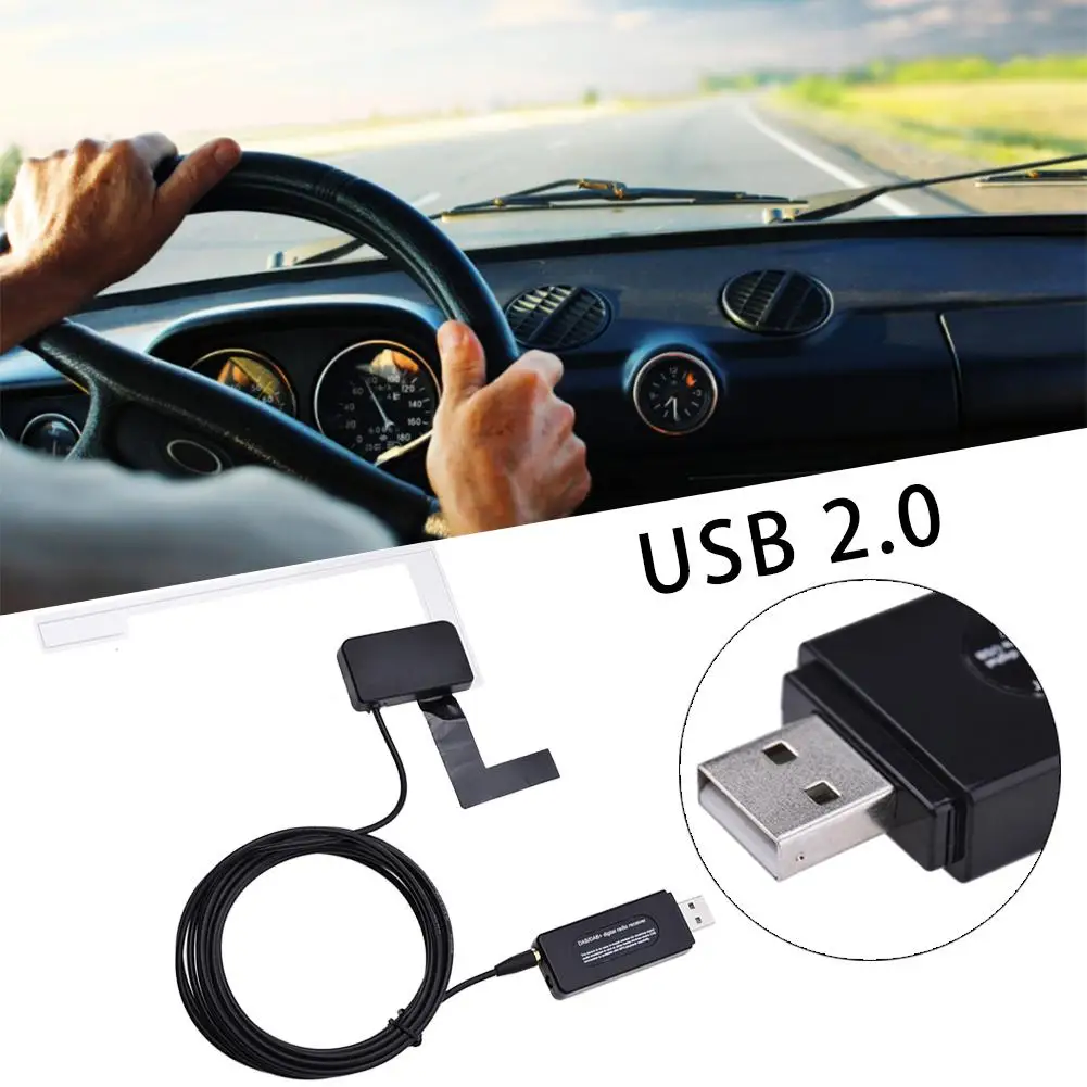 USB 2,0 цифровой DAB+ радио тюнер вставляемый приемник для Автомобильный dvd-плеер на основе Android Авторадио Стерео USB DAB радиоприемник для Android автомобиля радио