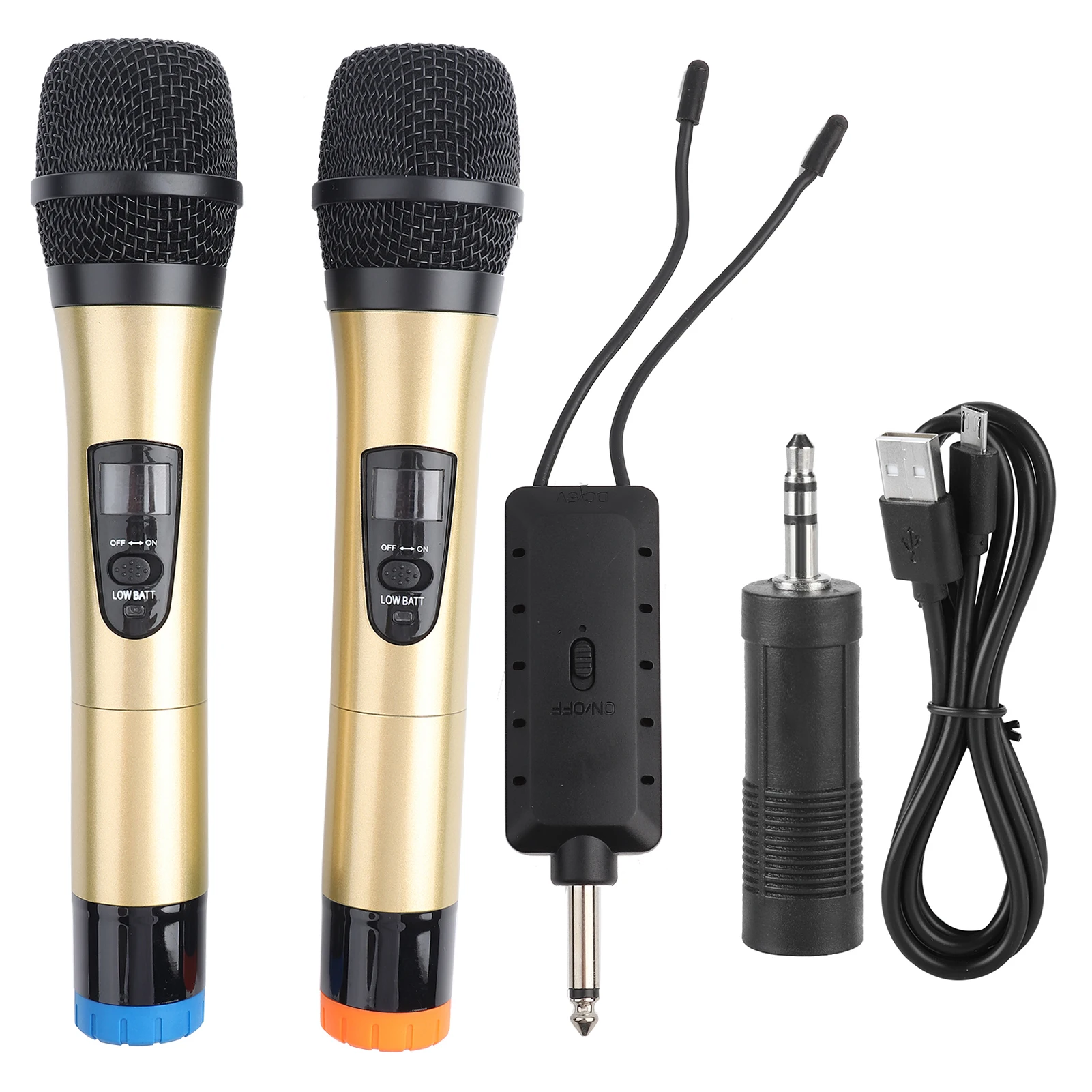 

Karaoke Universal VHF Wireless Microphone Handheld 2 Channel microfone KTV Karaoke player with Receiver System