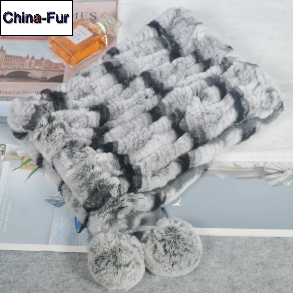 Новый стиль Для женщин Настоящий мех кролика шапки бини Шапки меховые шапочки