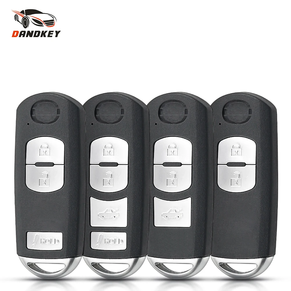 Dandkey для Mazda 3 5 6 CX5 CX7 CX Atenza Clip Smart Auto 2/3/4 кнопки запасной корпус автомобильного ключа