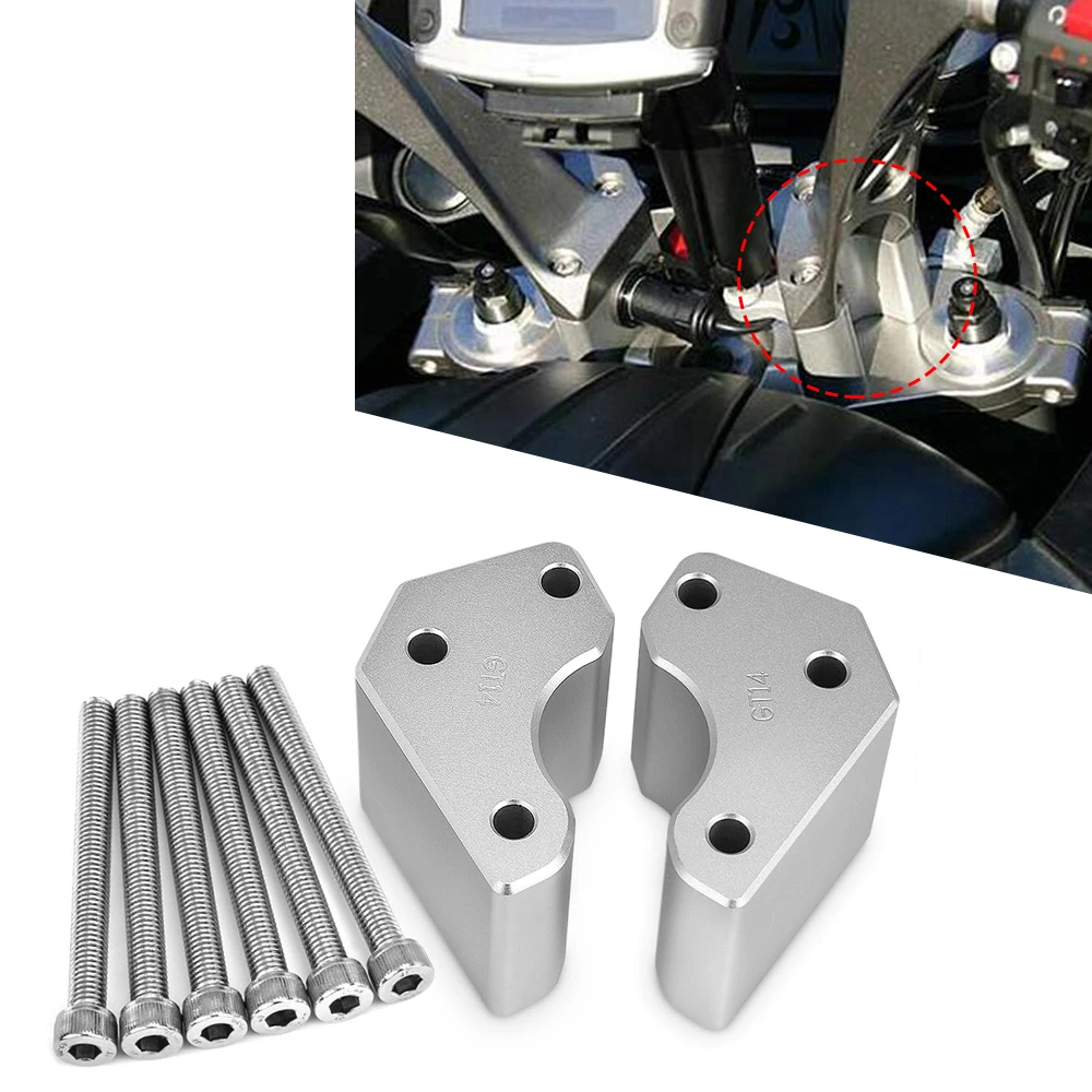 

Motorcycle Handlebar Risers Height up Adapters Aluminum Mounts Extension Kit For Kawasaki GTR1400 concours 1400 2008-2019 Parts