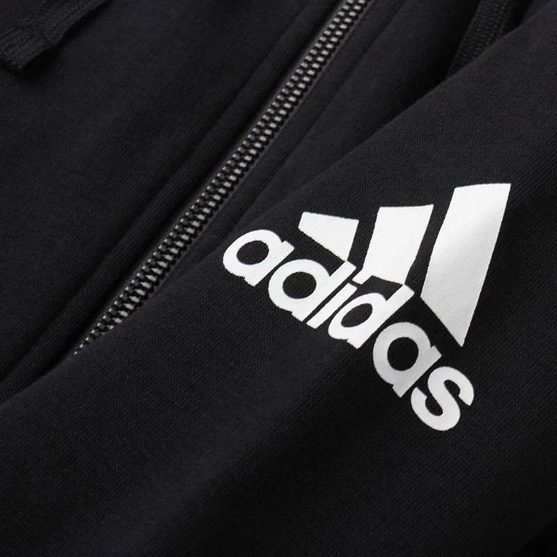 

Original New Arrival Adidas ESS SOLID FZ HD Men's jacket Hooded Sportswear