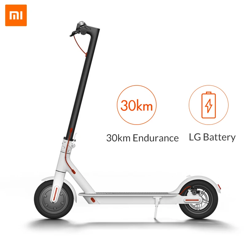 Xiaomi-White Xiaomi mi электрический скутер mi jia M365 Smart E, скейтборд mi ni складной Ховерборд Patinete Electrico для взрослых 30 км с батареей - Цвет: Xiaomi-White