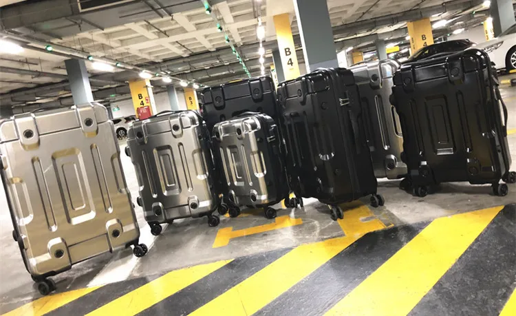 Прокатный багаж TSA рама из алюминиевого сплава+ металлическая Дорожная сумка из АБС-пластика женская сумка для посадки sci-fi для переноски багажа