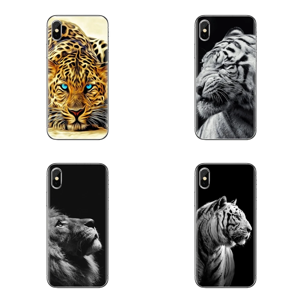 TPU Cases Covers For Huawei Honor 7X V10 6C V9 6A Play 9 Mate 10 Pro Y7 Y5 P8 P10 Lite Plus GR5 2017 3D Black Tiger Blue Eyes HD |