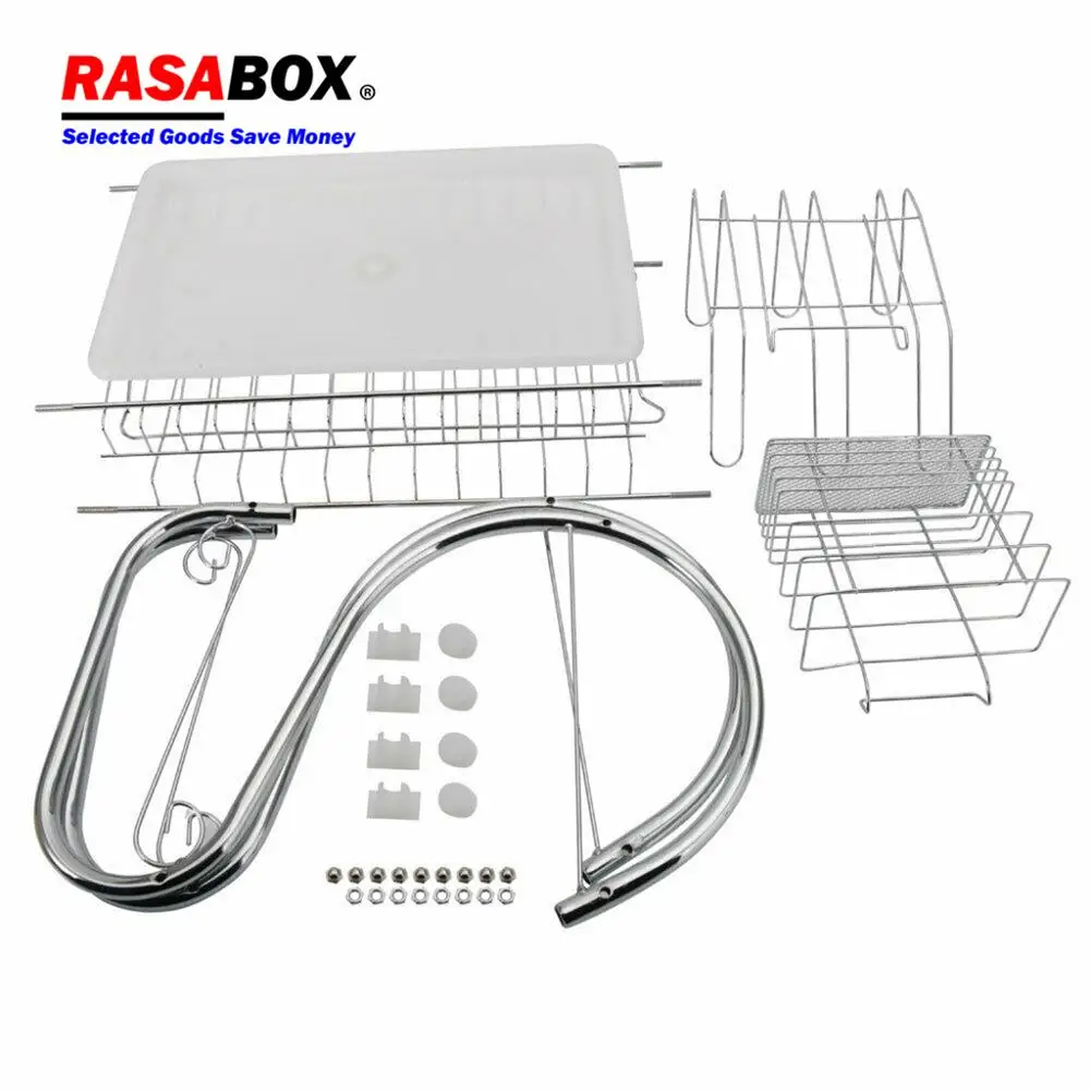 RASABOX-сушилка для посуды большая емкость 2 уровня сушилка Кухонное хранение