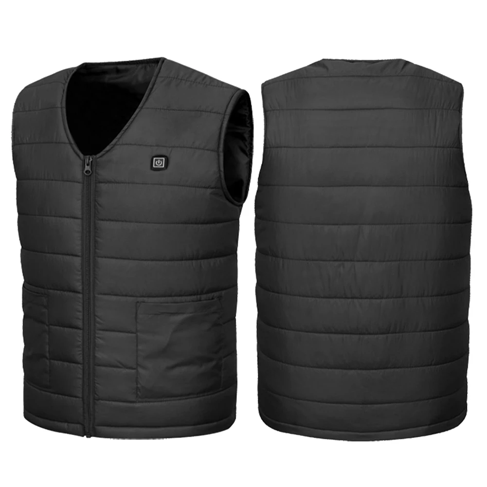 

Unisex Heated Vest Men Women Usb Heated Jacket Heating Vest Smart Thermal V-Collar Heated Vest USB Rechargeable w/ Power Bank