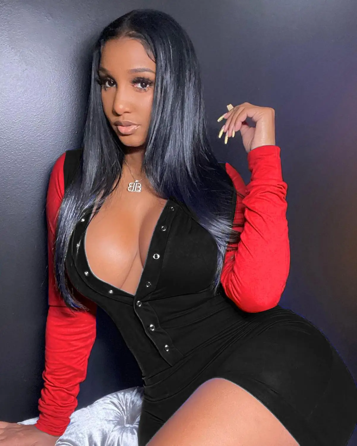 

2021 Spring Summer Women Long Sleeves Colors Patchwork Jumpsuits Sports Comfortable Buttons Deep V Neck Skinny Playsuits Female