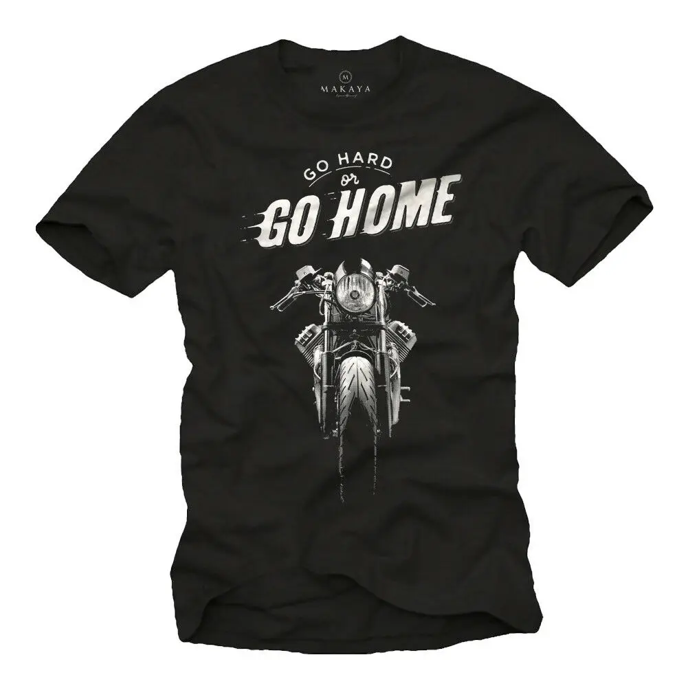 

CUSTOM MOTORCYCLE MENS T SHIRT WITH CAFE RACER - SHORT OLDTIMER SLEEVE TEE
