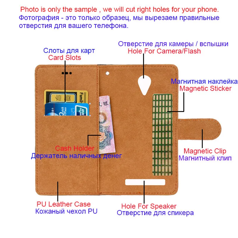 Кожаный чехол-книжка для Ulefone Note 11 P 10 9P 8P 7T 7 Pro 6 Power 3S 3L S10 S11 P6000 Plus - купить по