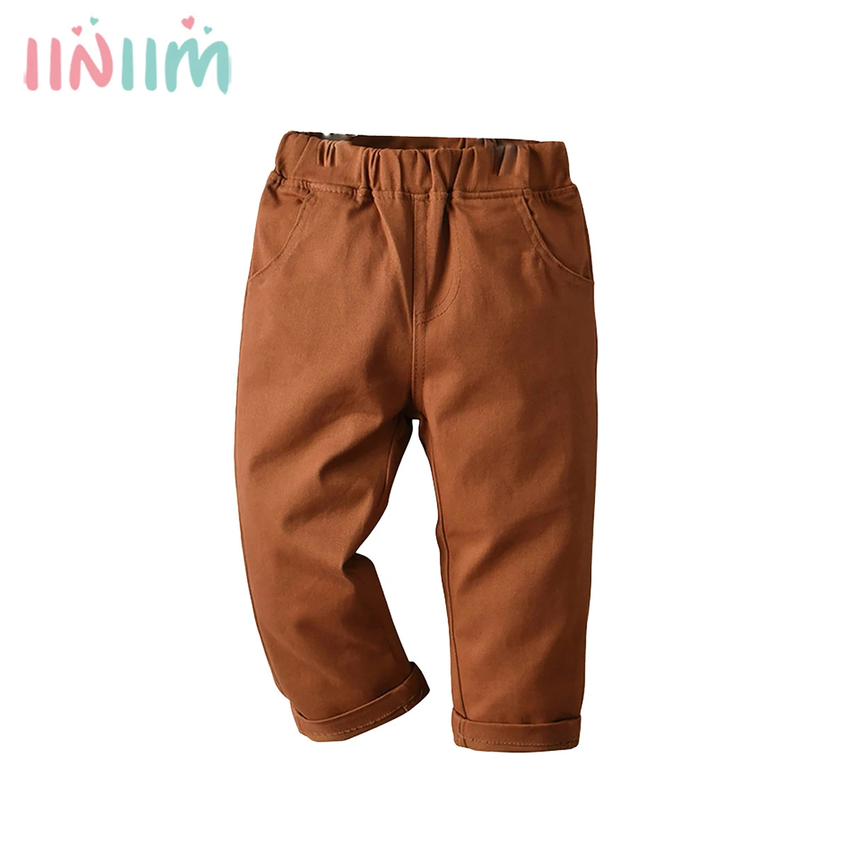

Children Pants Boy Sports Sweatpants Spring Toddler Kids Casual Pocket Solid Trousers Boys Clothes Age 1-5Year Cargo Pants