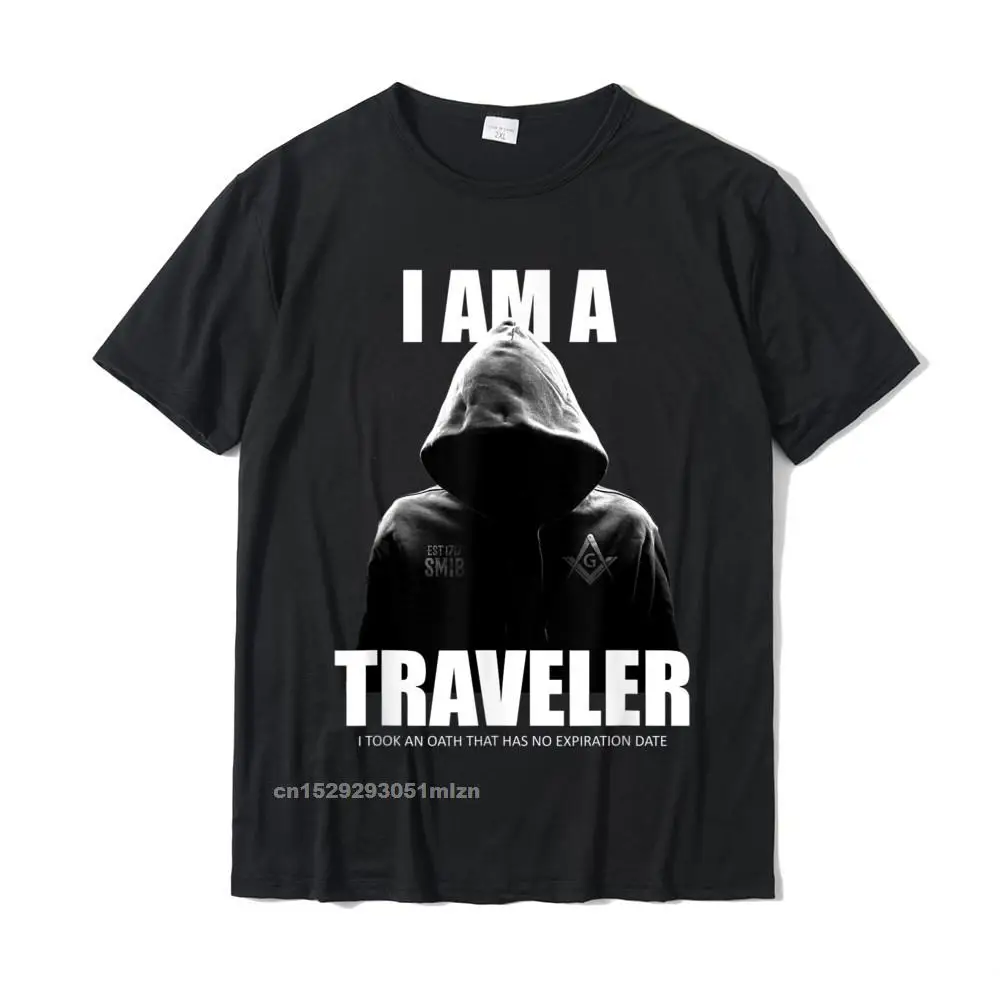 

I Am A Traveler SMIB Freemason T-Shirt Camisas Hombre Tops Shirt New Design Cool Cotton Men T Shirt Cool