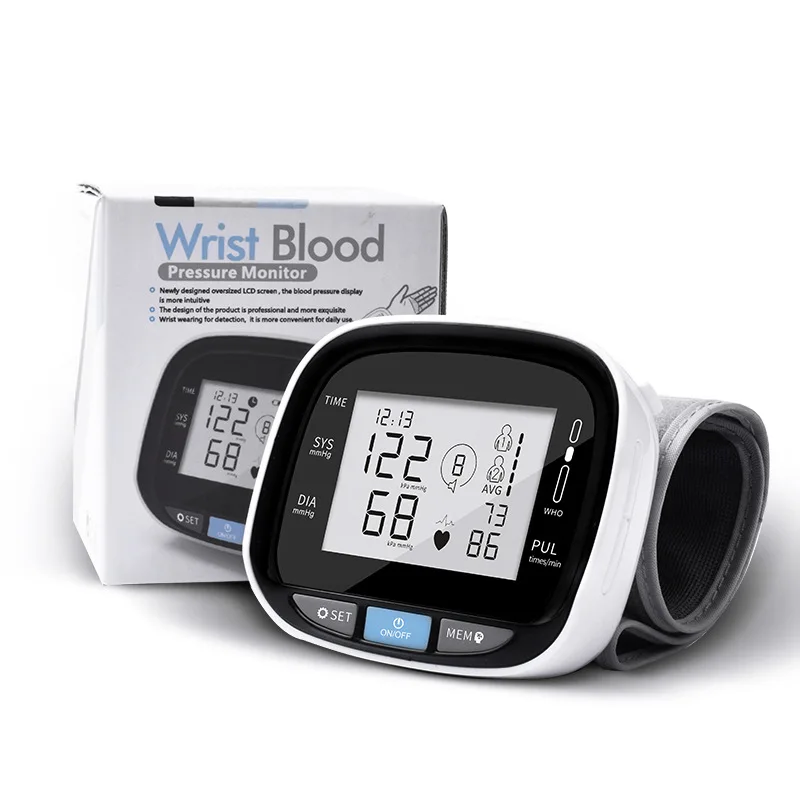 Nadgarstek medyczny cyfrowy ciśnieniomierz do pomiaru ciśnienia krwi tensjometr BP puls manometr automatyczny ciśnieniomierz