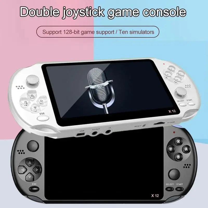 

Игровая консоль X12, 5,1 дюйма, 8 ГБ, 10000 игр