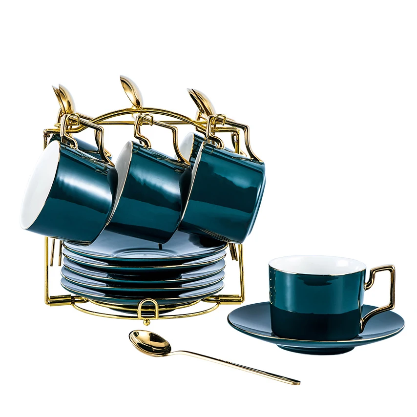 Набор из 6 модных кофейных кружек креативная посуда высококлассная винтажная