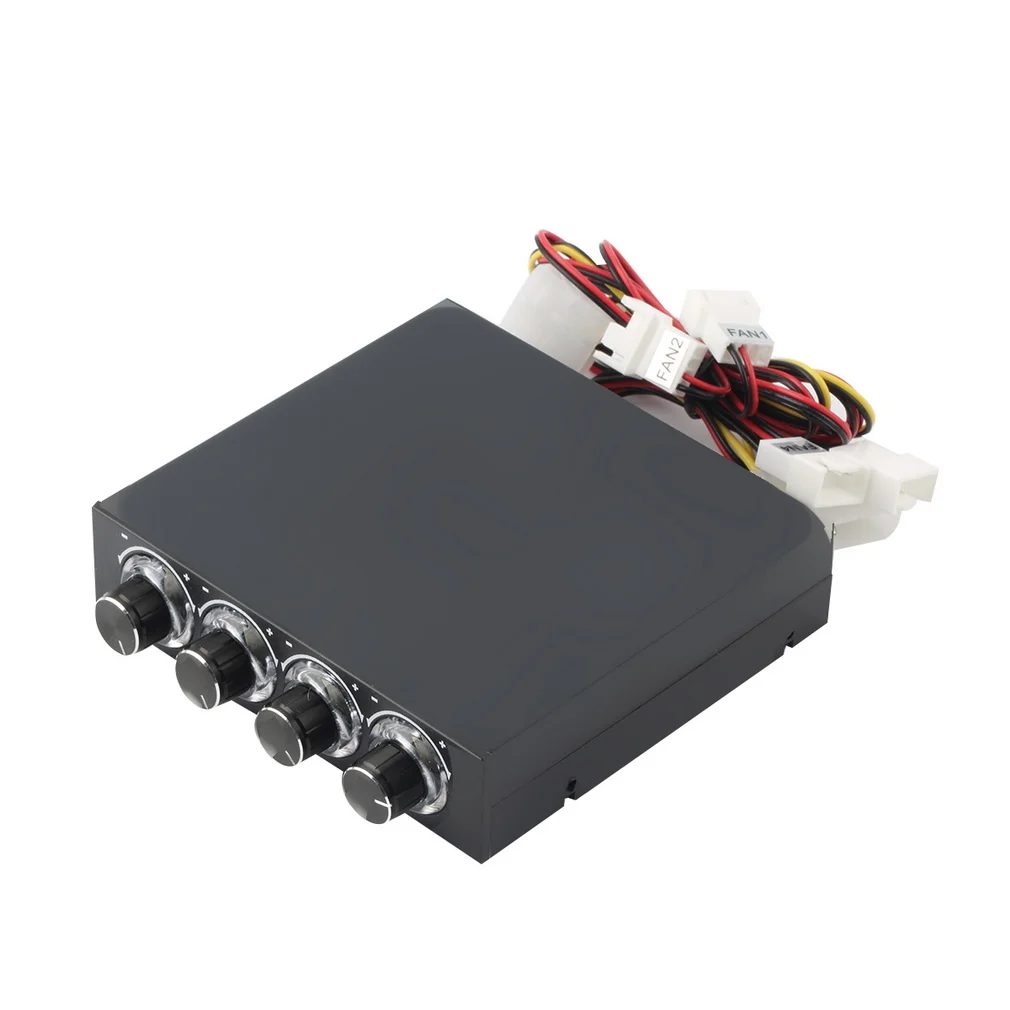 

3.5-inch fan speed controller for PC, 4-channel , HDD, CPU, controller, front panel cooling led, upgrade install file
