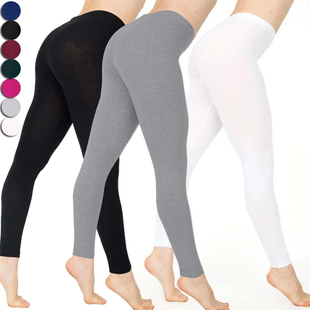 Леггинсы FIF66 женские облегающие со средней талией|Брюки| |