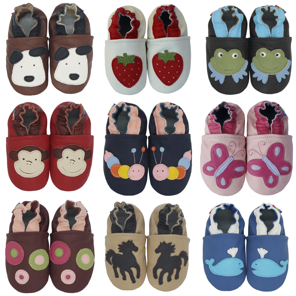 

Carozoo Infant Shoes Slippers Soft Leather Baby Boys First-Walkers girl shoes