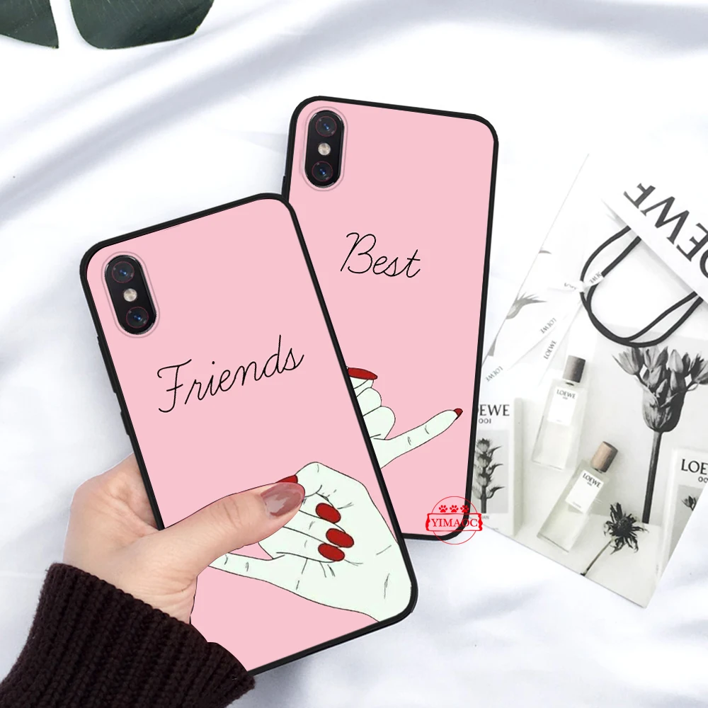 Силиконовый чехол best friend для Xiaomi 6 8 9 SE A1 A2 A3 Lite F1 Mix 2S MAX 3 9T Pro CC9E CC9 |