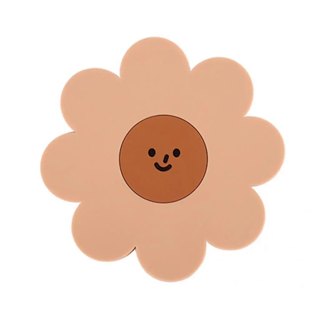 

3 Colors Great Lovely Coffee Mug Placemat Lightweight Cup Placemat Eye-catching for Kitchen