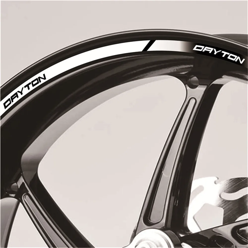 

New 20 Pcs Motorcycle Wheels Stickers stripe moto Reflective Decorative protection Rim tire decals sticker For TRIUMPH DAYTON