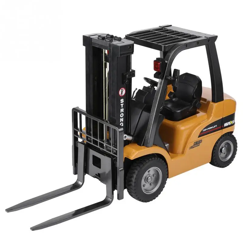 RC Forklift Truck HUINA 577 2.4G 8 CH Electric Metal Plastic Remote Control Engineering Vehicle Toys For Boys | Игрушки и хобби