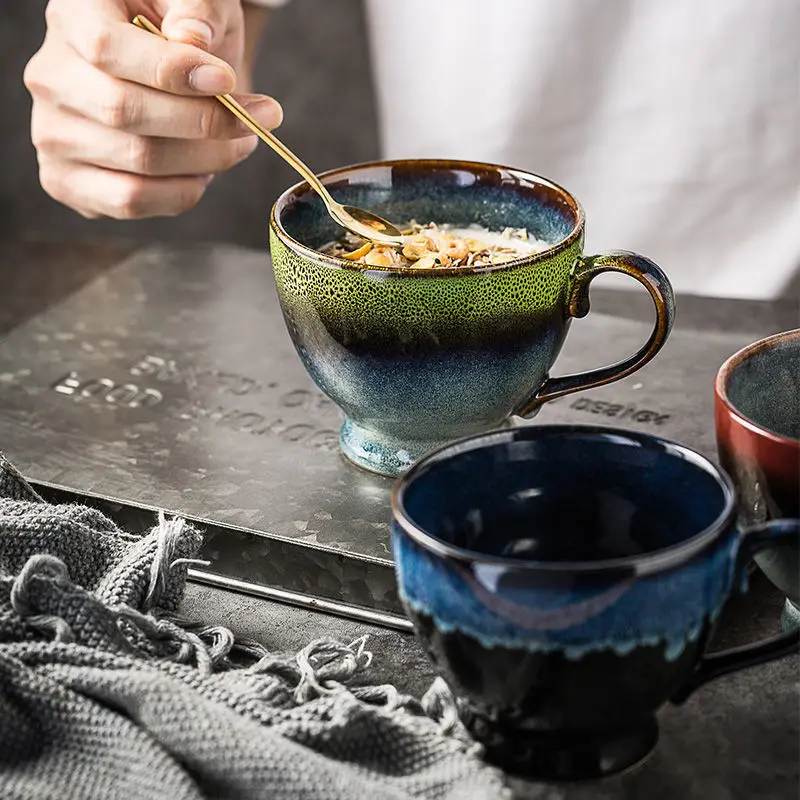 

Mug Creative milk oatmeal cup breakfast cup hot milk cup drinking cup female afternoon tea coffee cup mug large capacity