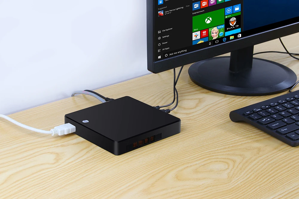 XCY X38 мини ПК Intel Celeron 1007U Pentium 2117U Windows 10 Linux tv BOX WiFi Gigabit Ethernet HDMI VGA 5* USB неттоп HTPC