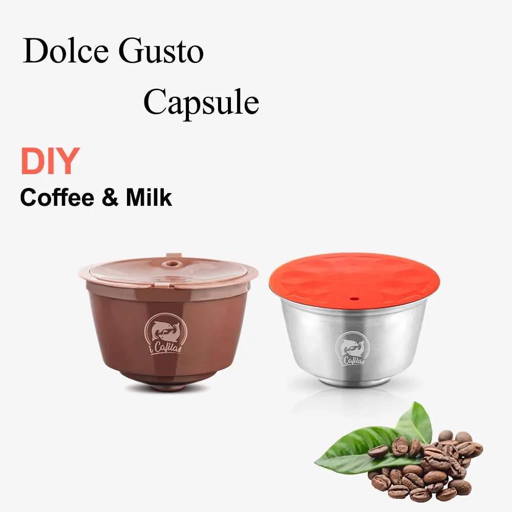 Многоразовая кофейная капсула Nescafe Dolce Gusto пластиковый фильтр для кофе с молочной