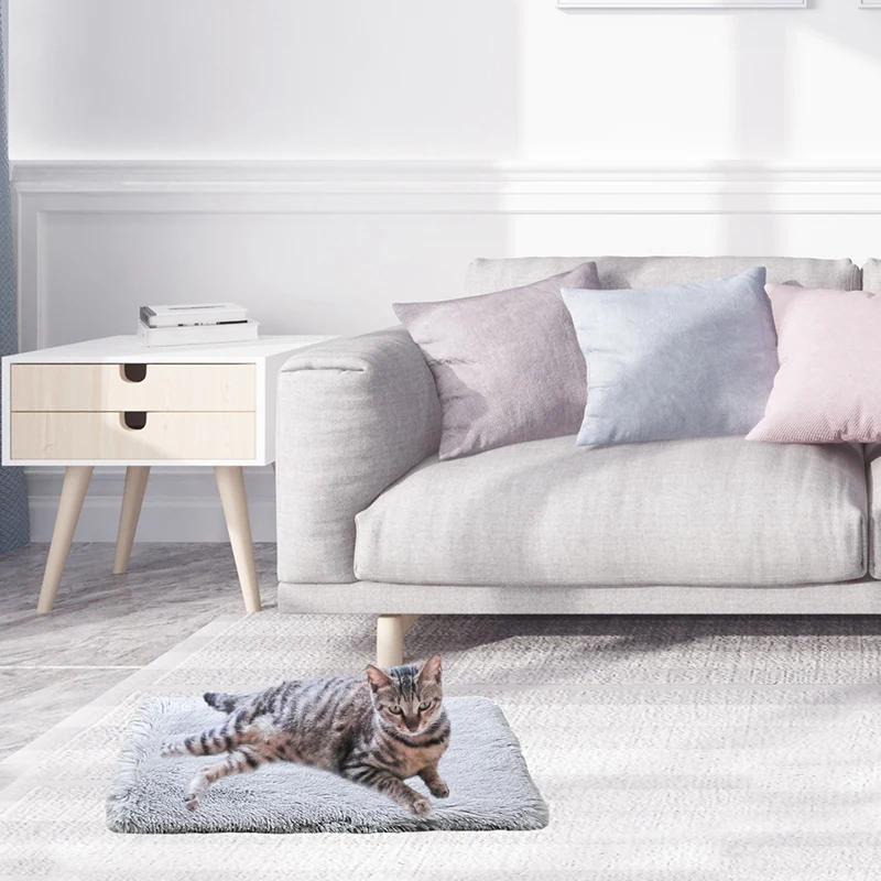 

Practical Pet Bed Foldable Washable Pet Dog Cat Sleeping House Nest Plush Pet Dog Bed Winter Warm Portable Pets Bed Soft Mats