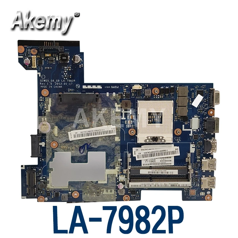 

Материнская плата для ноутбука lenovo G480, материнская плата QIWG5_G6_G9 LA-7982P
