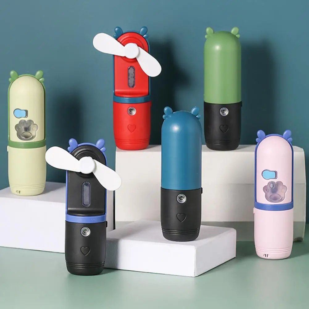 Увлажнитель воздуха портативный мини-вентилятор 2 в 1 с зарядкой от USB уличный