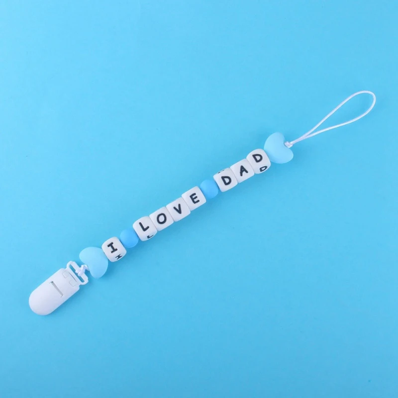 Детский универсальный держатель для соски пустышки с клипсой и цепочкой