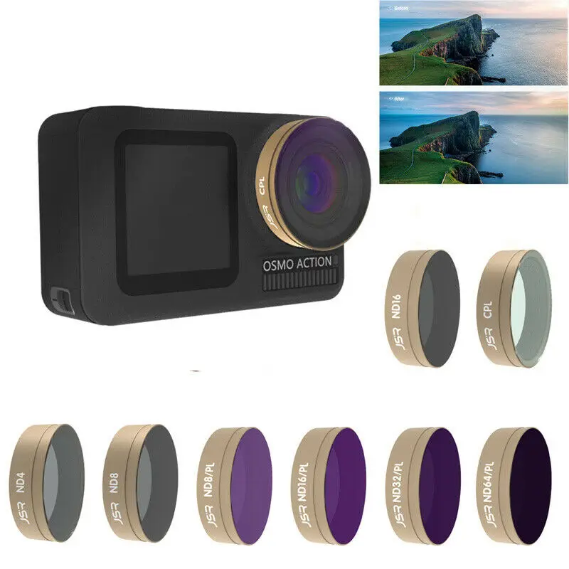 

CPL UV STAR ND4 ND8 ND16 ND32 фильтр для объектива камеры для DJI OSMO аксессуары для экшн-камеры Комплект фильтров ens