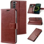 Кожаный чехол-книжка с отделением для карт для Samsung Galaxy S21 5G G991B