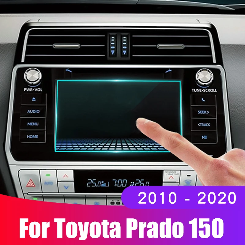 Защитная пленка для экрана автомобиля Toyota Land Cruiser Prado 150 2010-2019 закаленное стекло