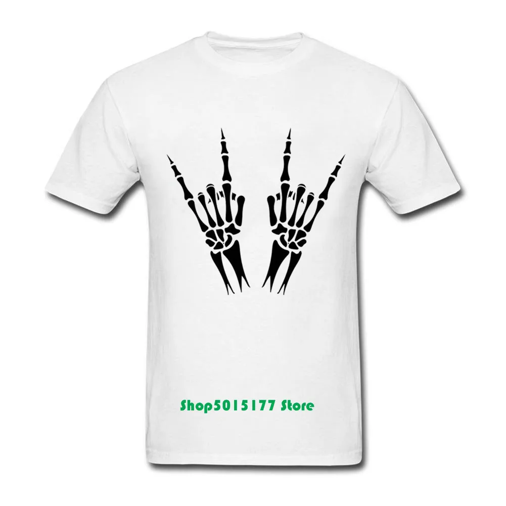 Мужская футболка со скелетом с коротким рукавом мужские топы Череп скелет ручная
