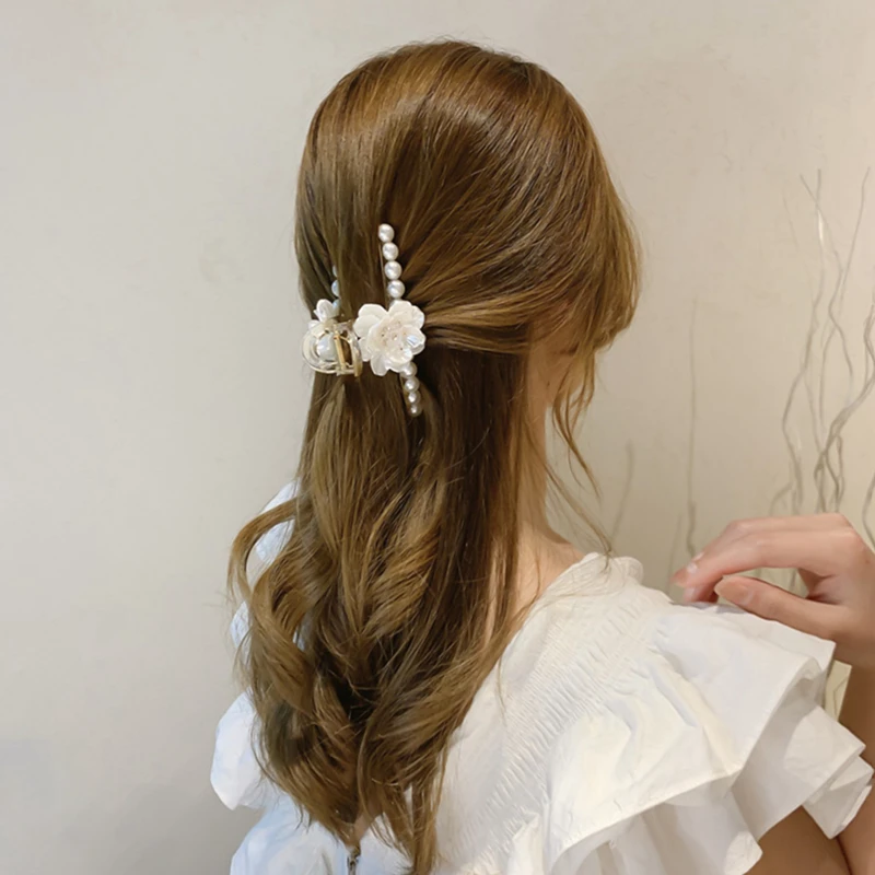 Женские Винтажные заколки для волос Элегантные Заколки-крабы золотого цвета с