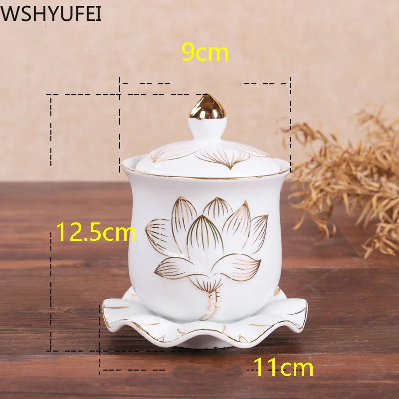 Новый стиль чашка для воды Lotus holy очистки Будда оборудование WSHYUFEI | Дом и сад