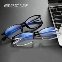 crixalis reading glasses men 2022 fashion rectangle blue light blocking eyeglasses women prescription optical eyewear male uv400