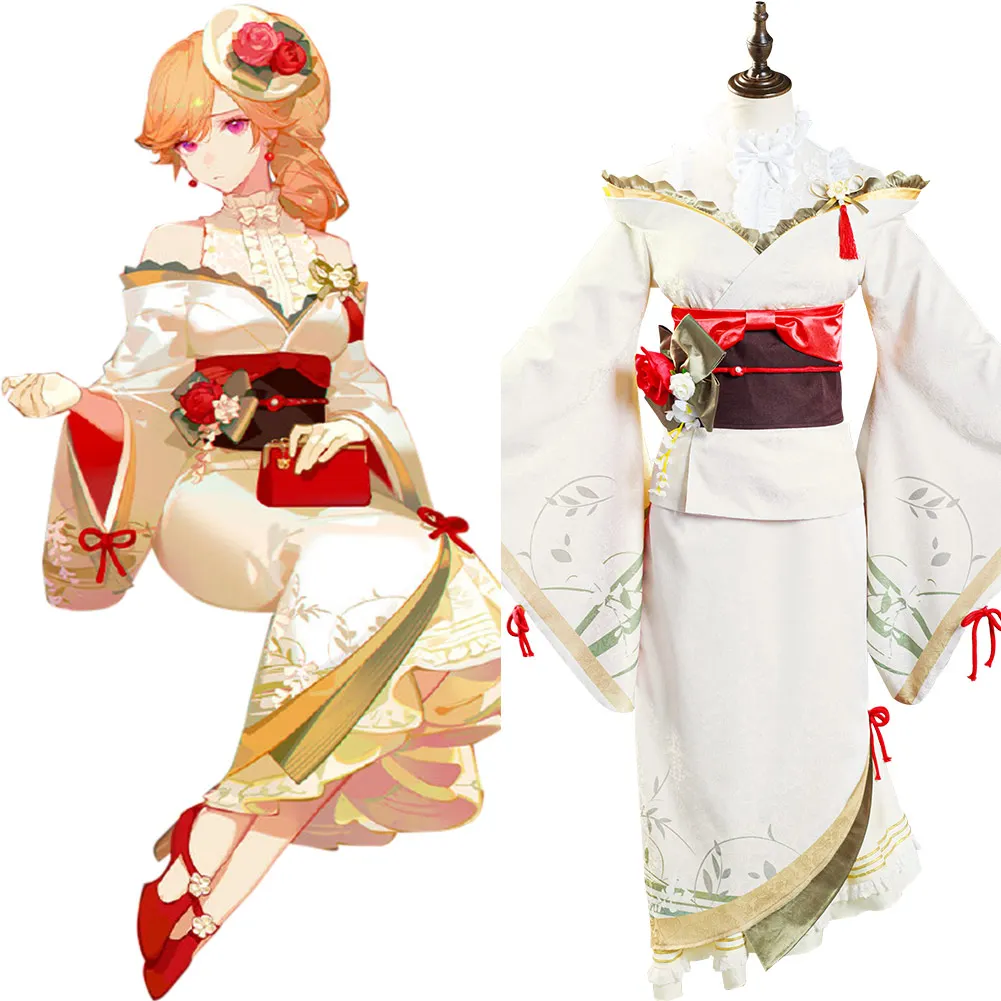 

Game Azur Lane IJN Atago Cosplay Richelieu Kimono Dress Adult Women Halloween Carnival Costumes Luxury Full Set Custom Made